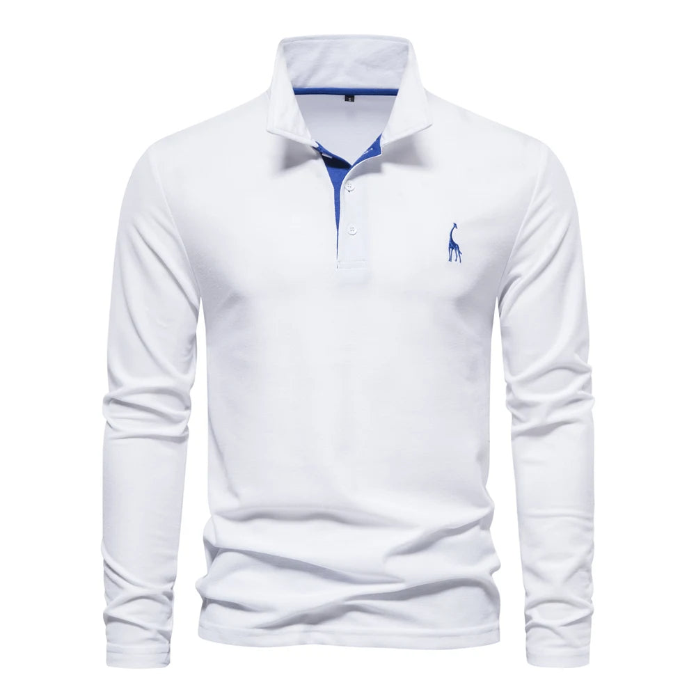 Polo casual de manga larga