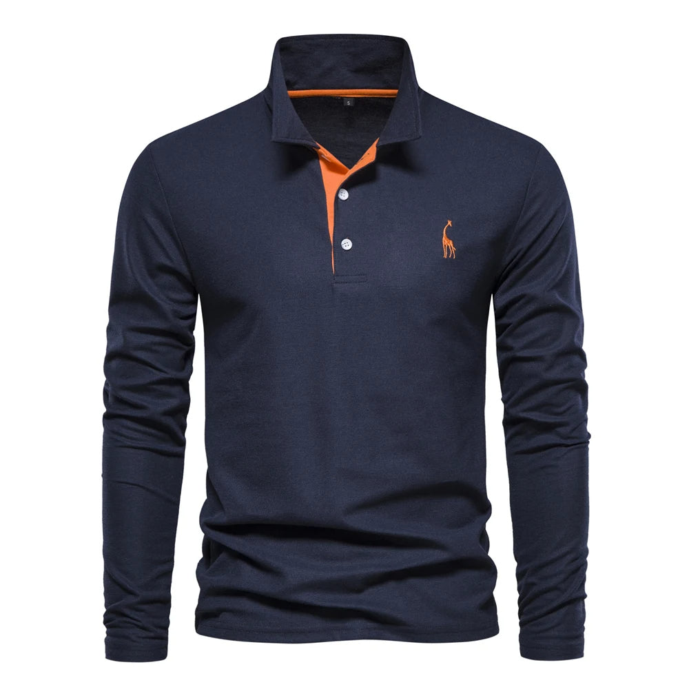 Polo casual de manga larga