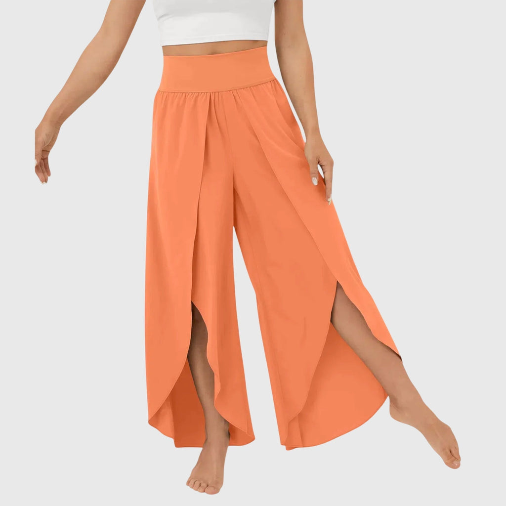 Magdalena | Pantalones Boho de corte amplio para mujer con diseño de abertura