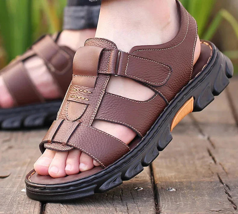 Sandalias de cuero para hombre Comfort Max