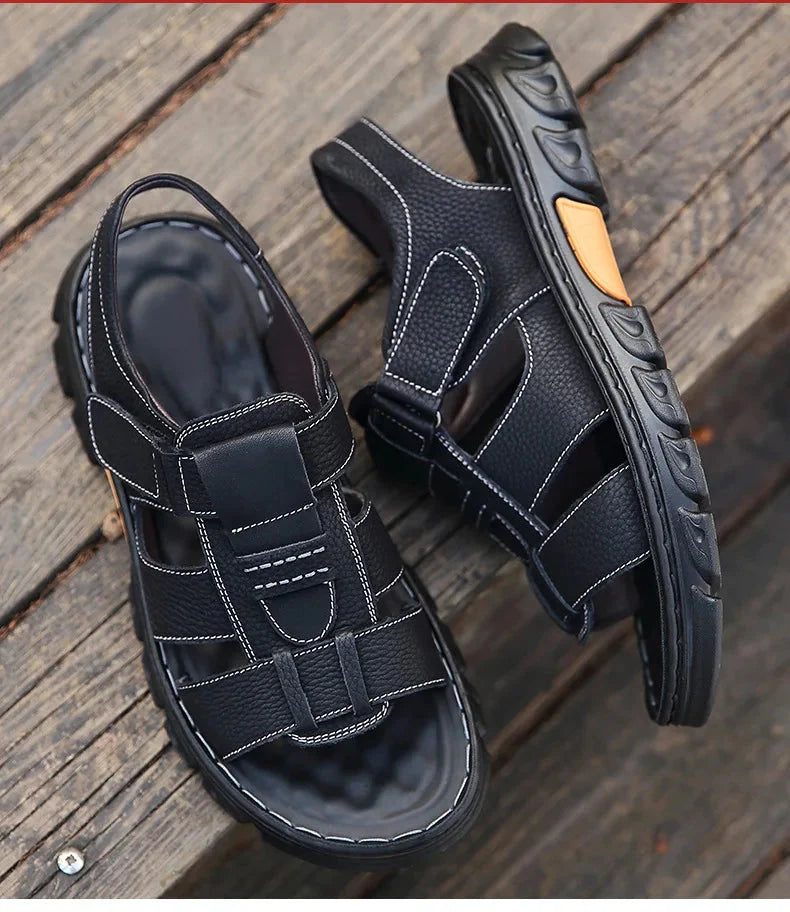 Sandalias de cuero para hombre Comfort Max