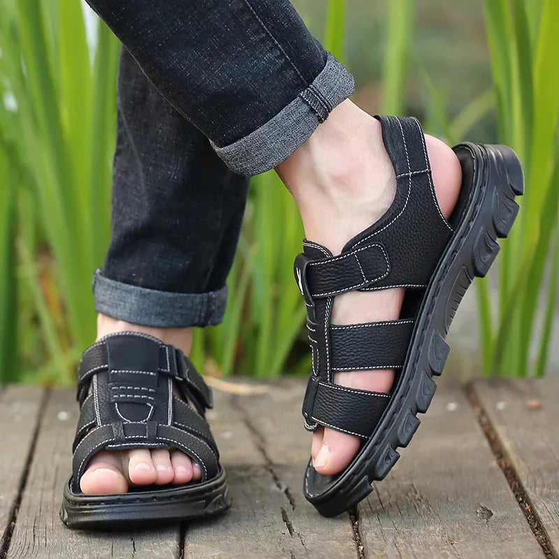 Sandalias de cuero para hombre Comfort Max