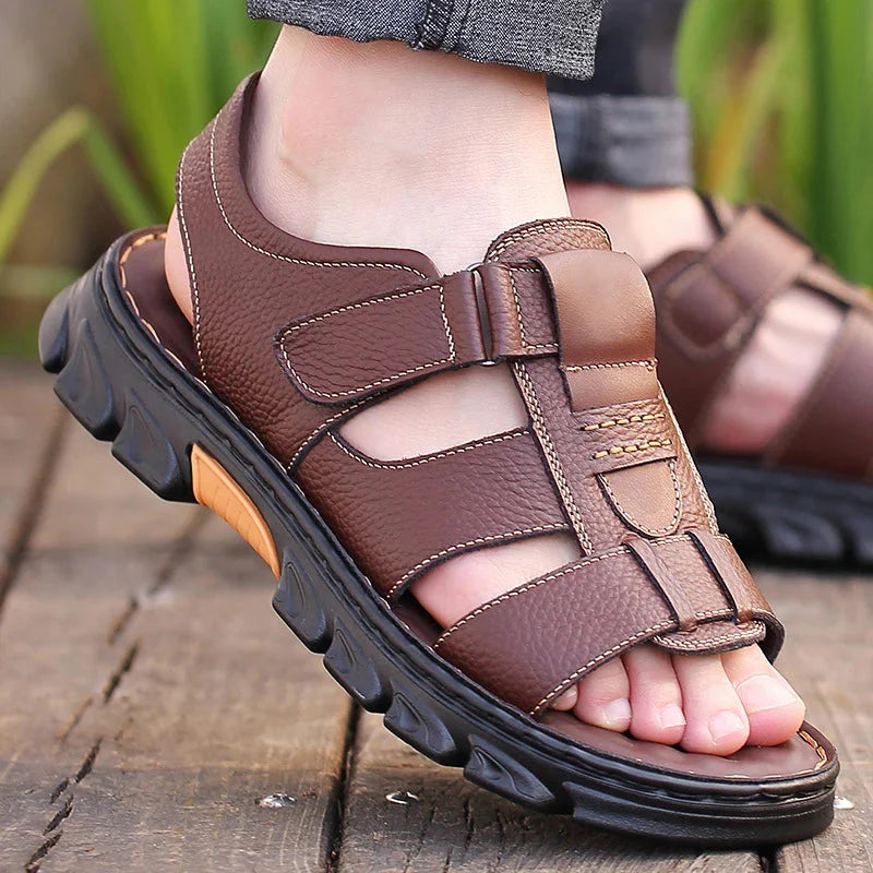 Sandalias de cuero para hombre Comfort Max