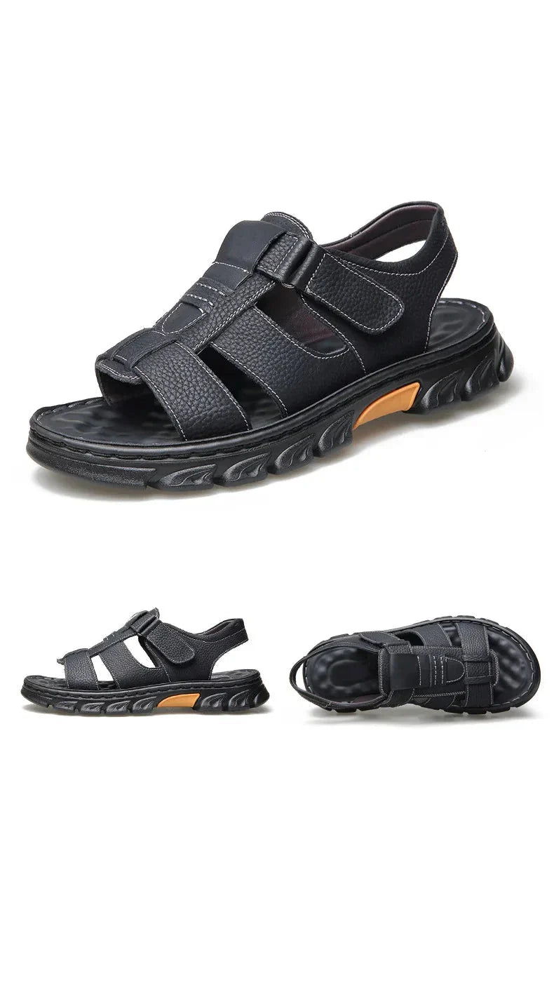 Sandalias de cuero para hombre Comfort Max