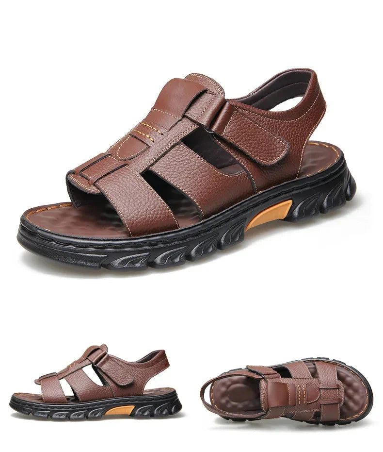 Sandalias de cuero para hombre Comfort Max