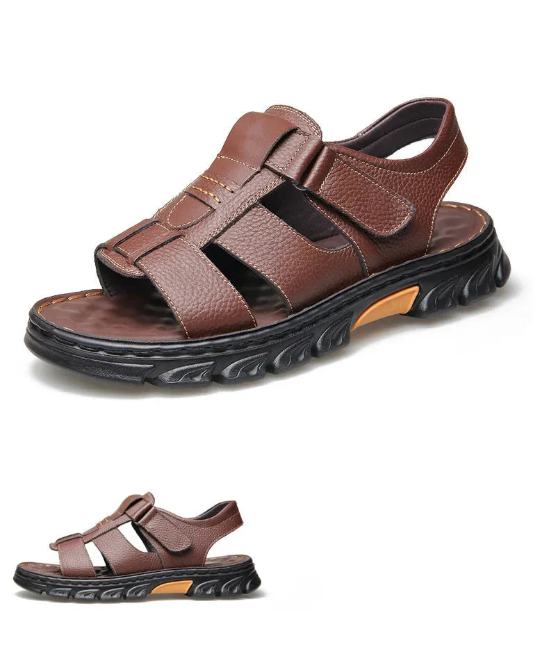 Sandalias de cuero para hombre Comfort Max