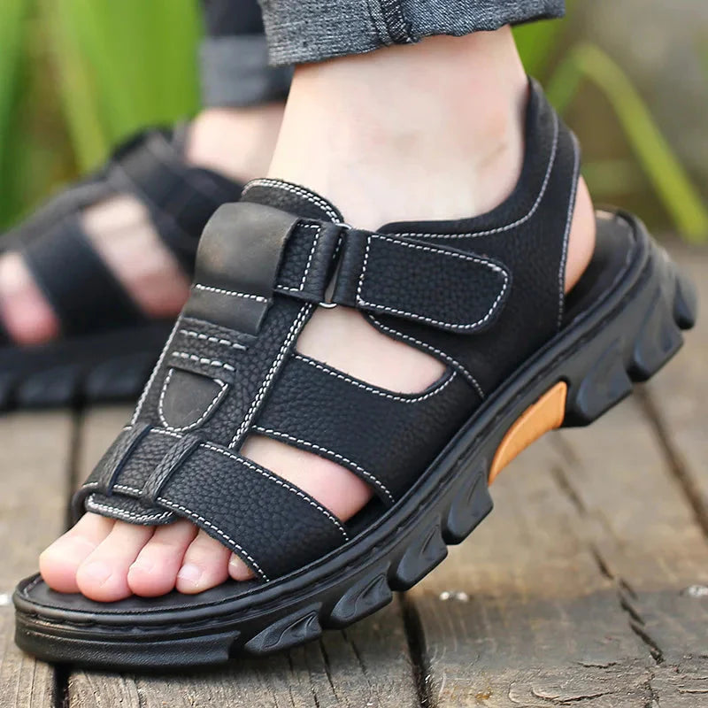 Sandalias de cuero para hombre Comfort Max