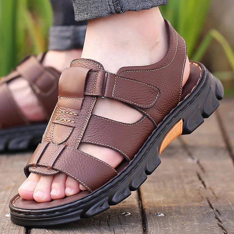 Sandalias de cuero para hombre Comfort Max