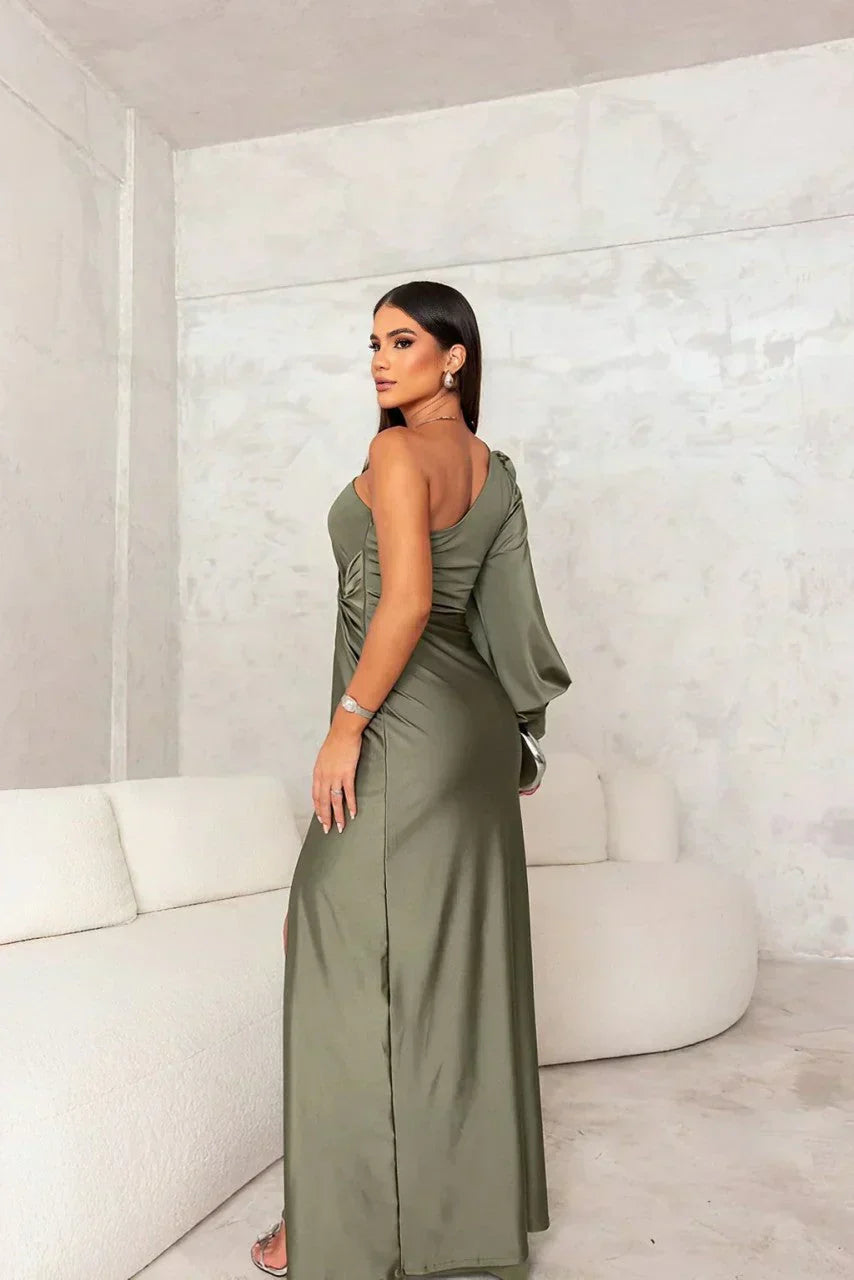 Valeria | Vestido Maxi Asimétrico Elegante