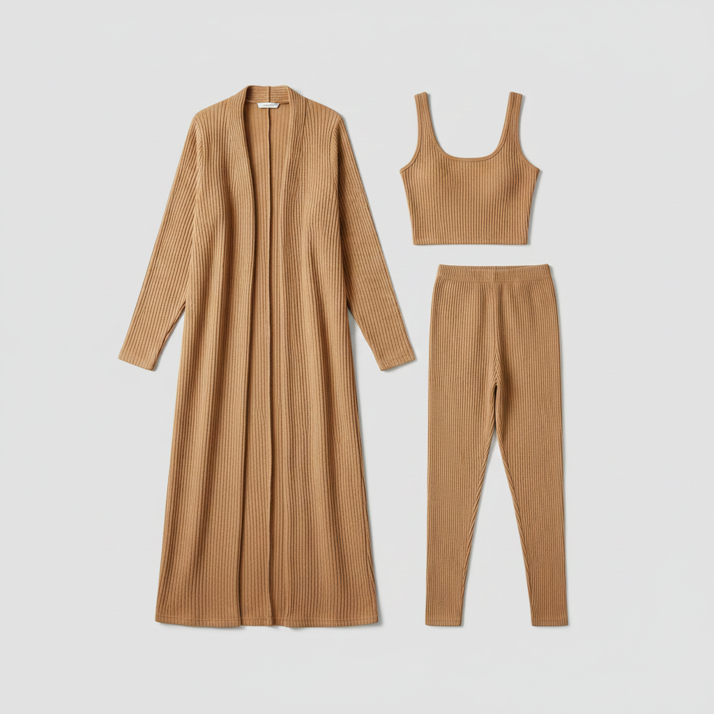 Elisa camel - flat lay