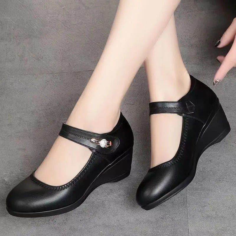 Zapatos de tacón medio elegantes y cómodos