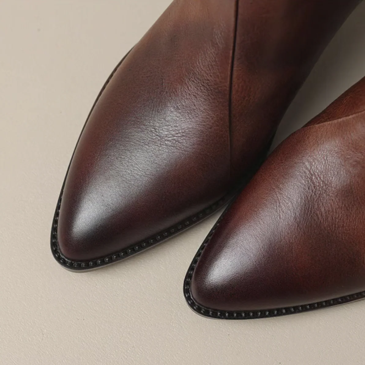 ADELA - Luxury Low Heel Ankle Boots