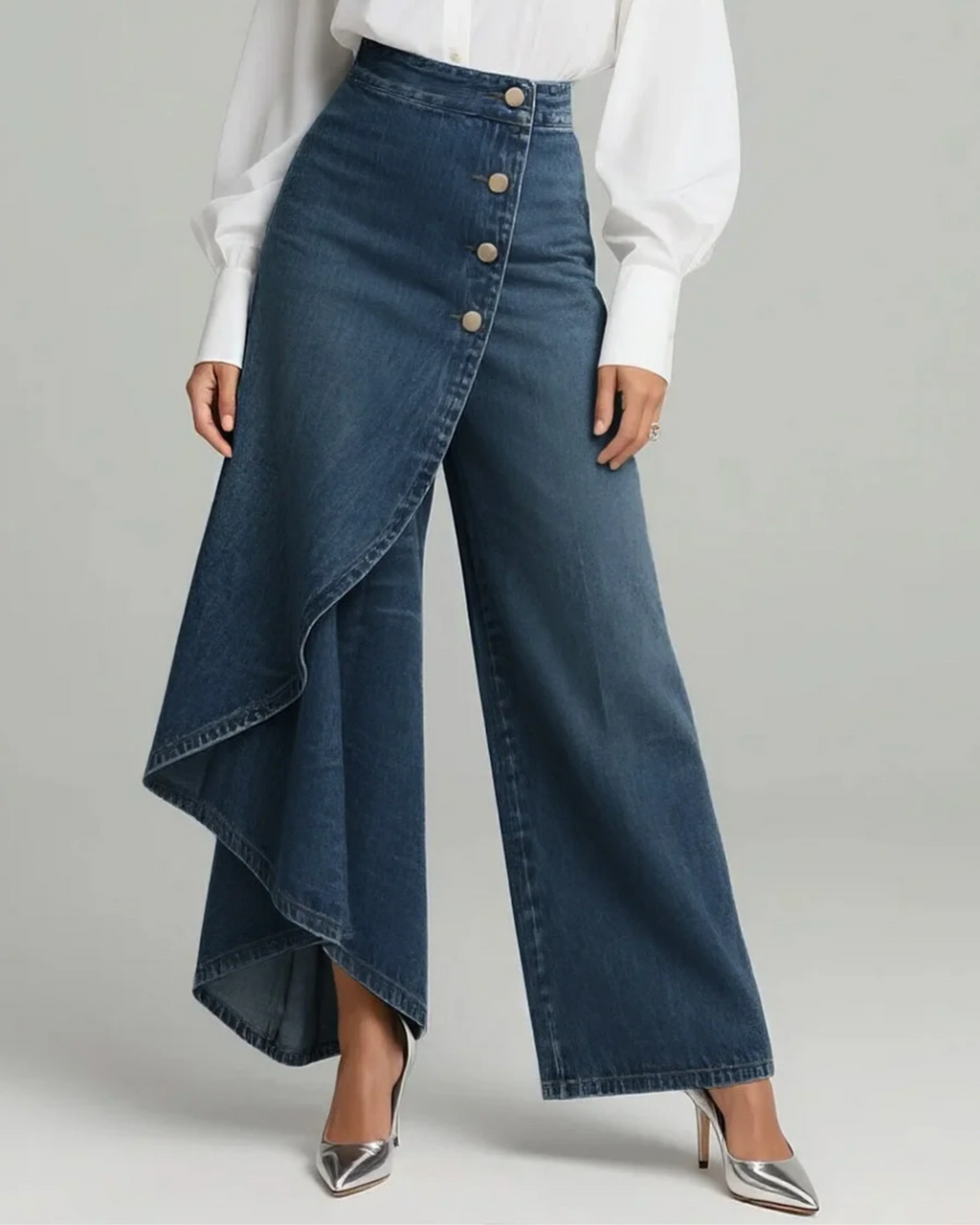 PAZ - Pantalones vaqueros cruzados