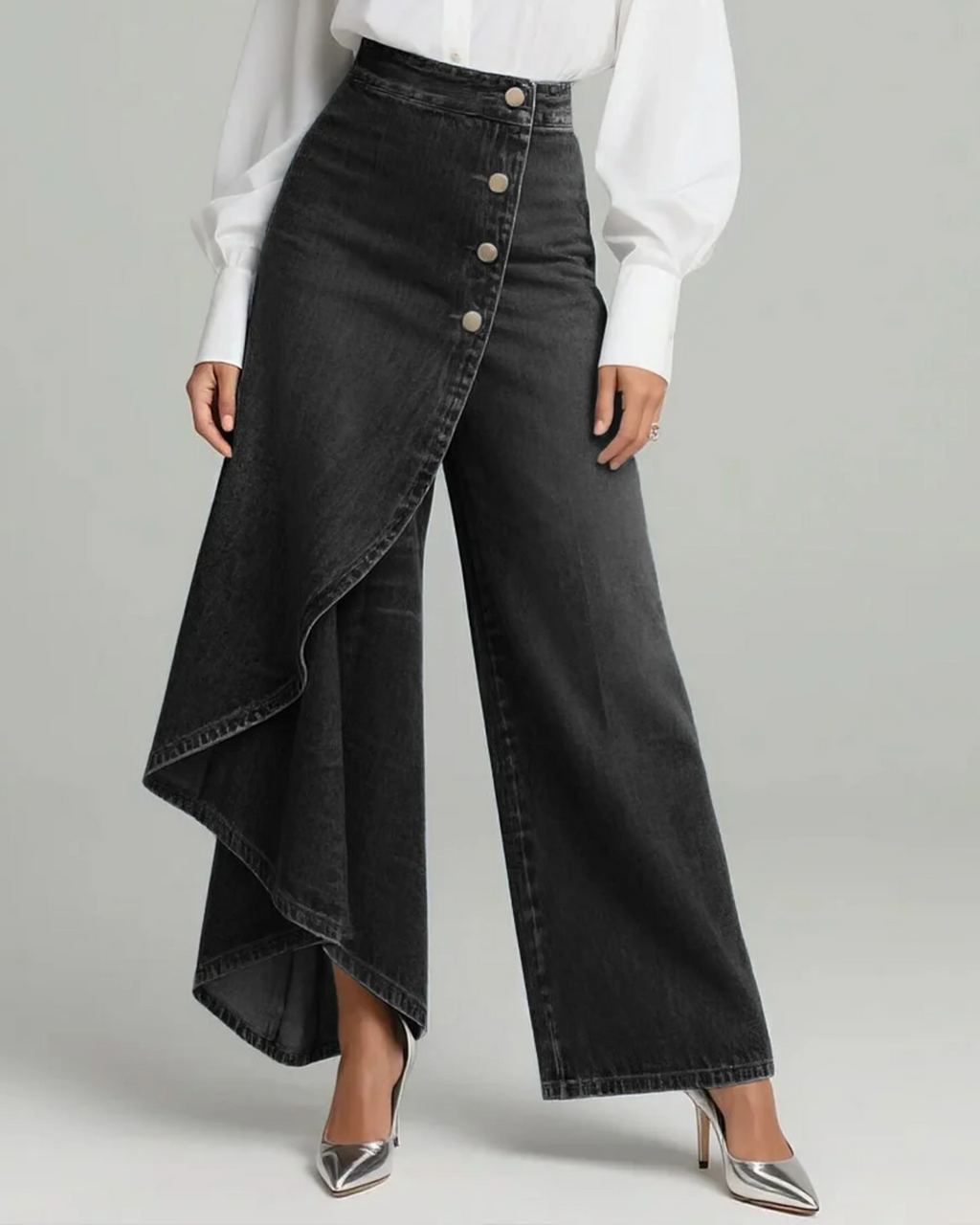 PAZ - Pantalones vaqueros cruzados