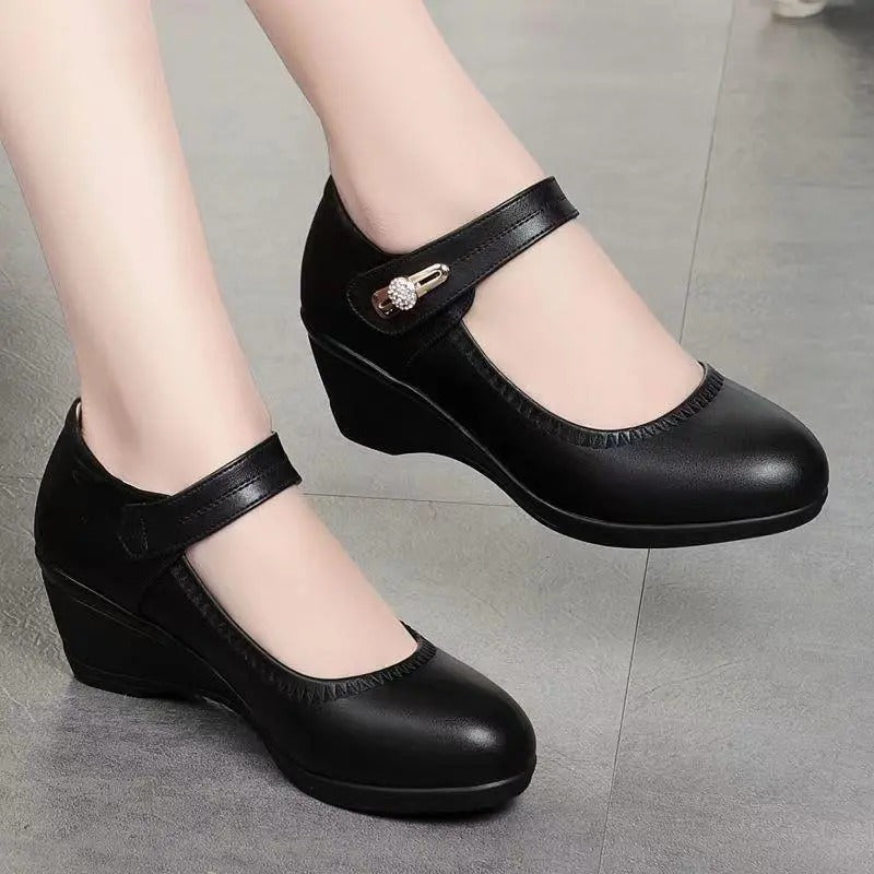 Zapatos de tacón medio elegantes y cómodos