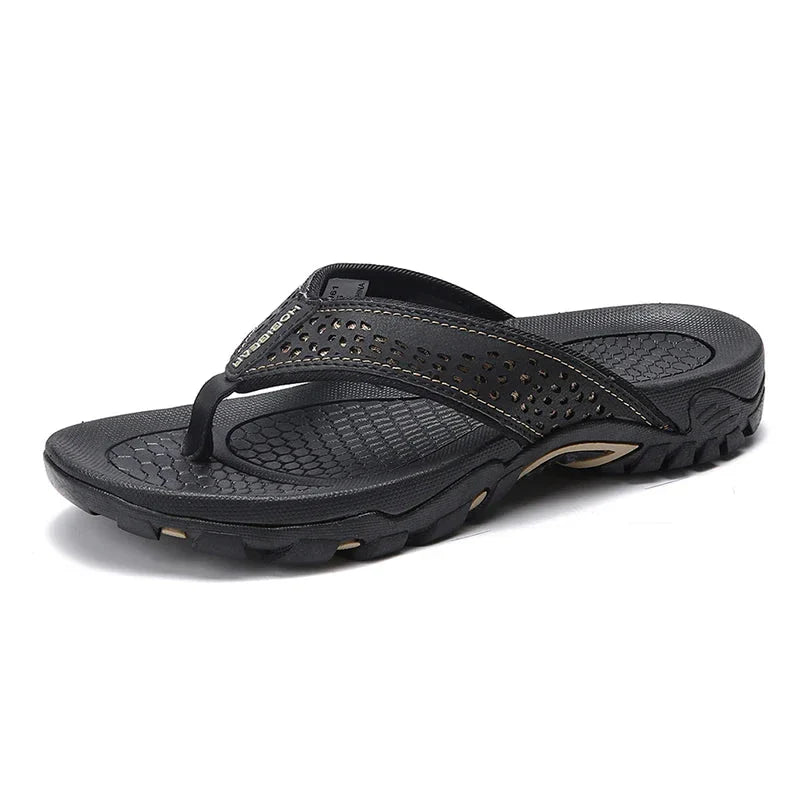 Nexvaron - Men's Leather Flip-Flops