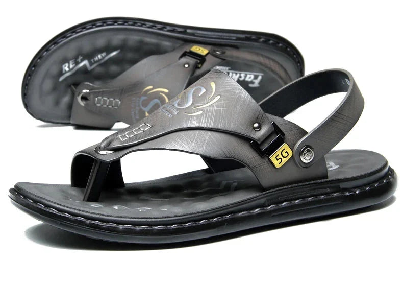 Sandalias Lucian con agarre de cuero