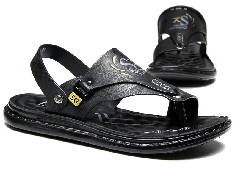 Sandalias Lucian con agarre de cuero