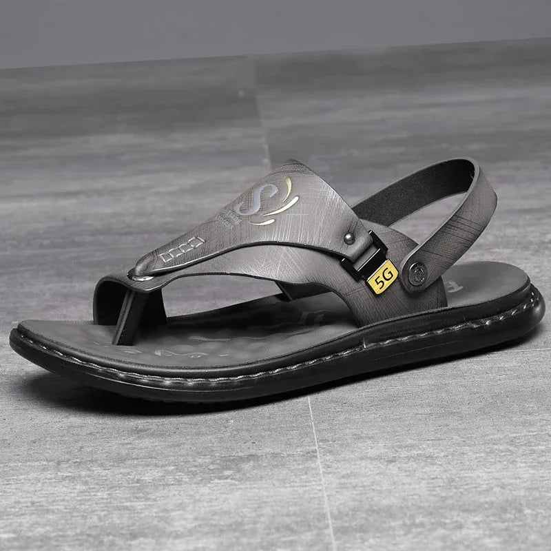 Sandalias Lucian con agarre de cuero