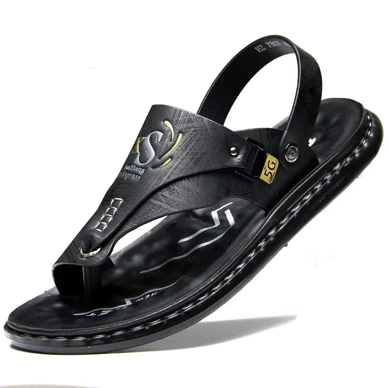 Sandalias Lucian con agarre de cuero