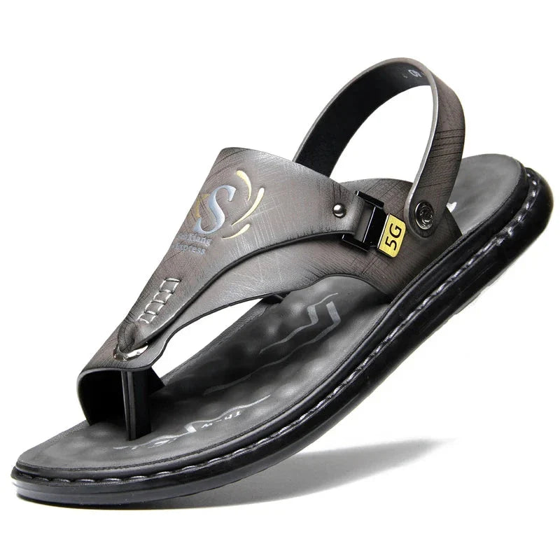 Sandalias Lucian con agarre de cuero