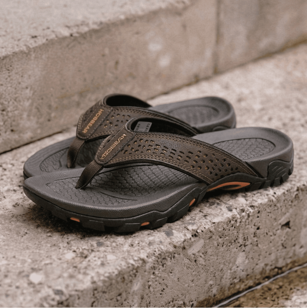Nexvaron - Men's Leather Flip-Flops