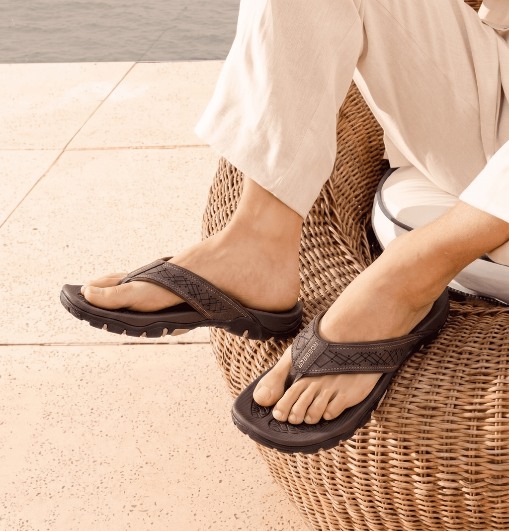 Nexvaron - Men's Leather Flip-Flops