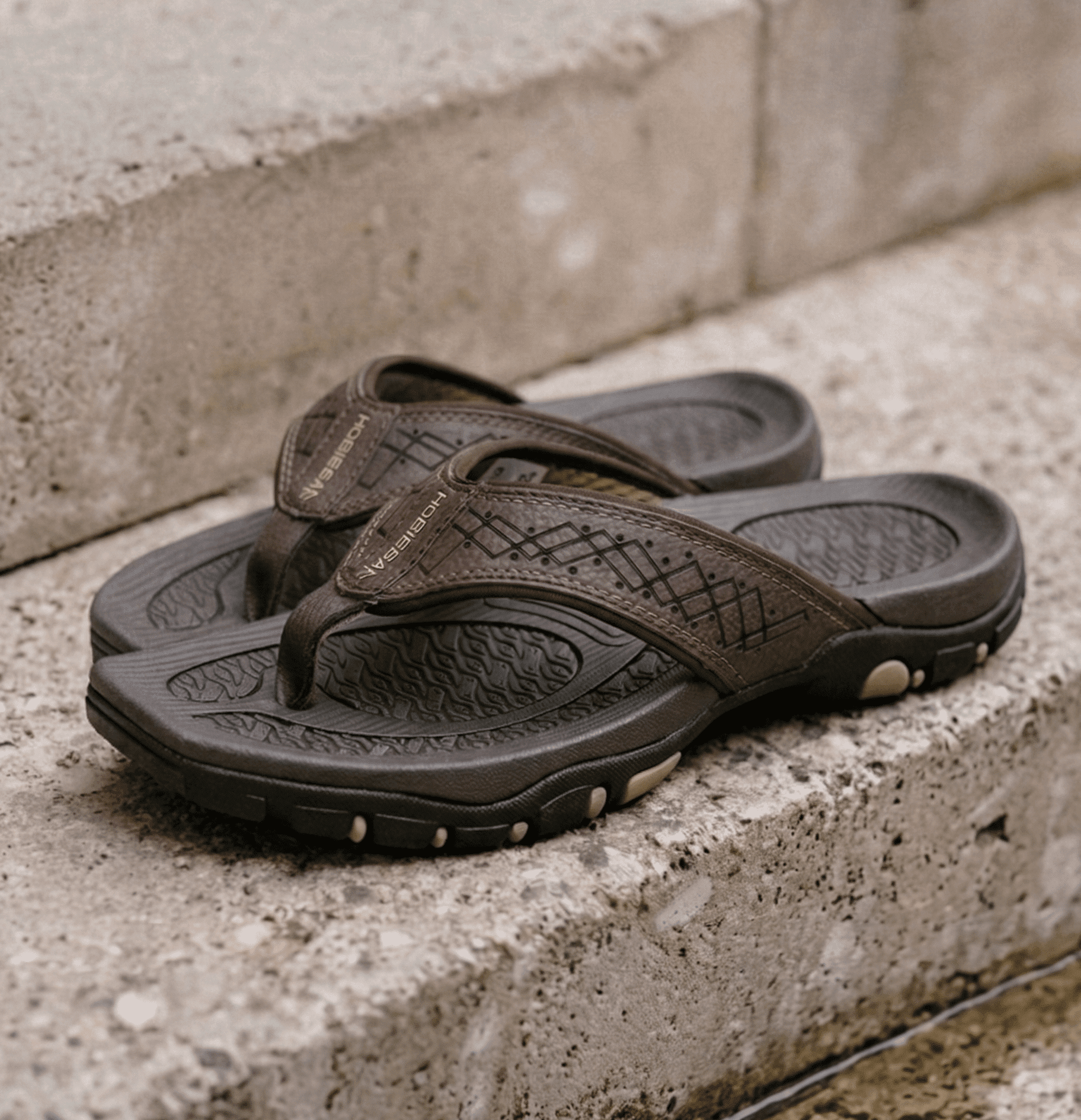 Nexvaron - Men's Leather Flip-Flops