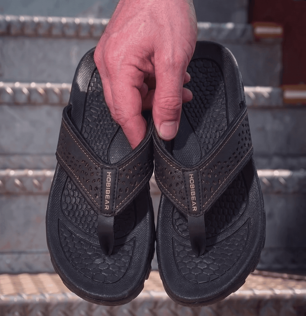 Nexvaron - Men's Leather Flip-Flops