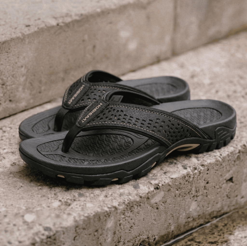 Nexvaron - Men's Leather Flip-Flops