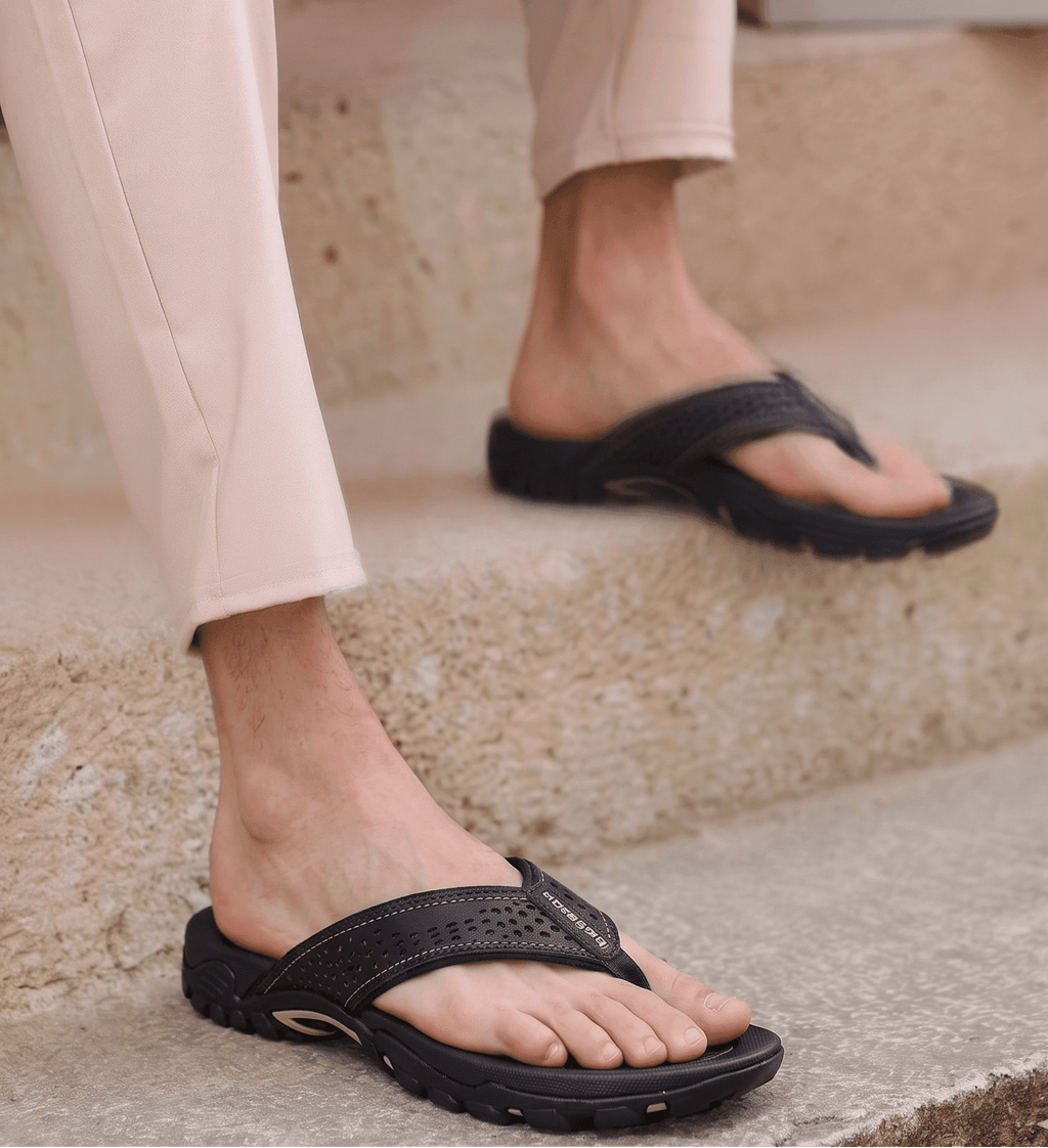 Nexvaron - Men's Leather Flip-Flops