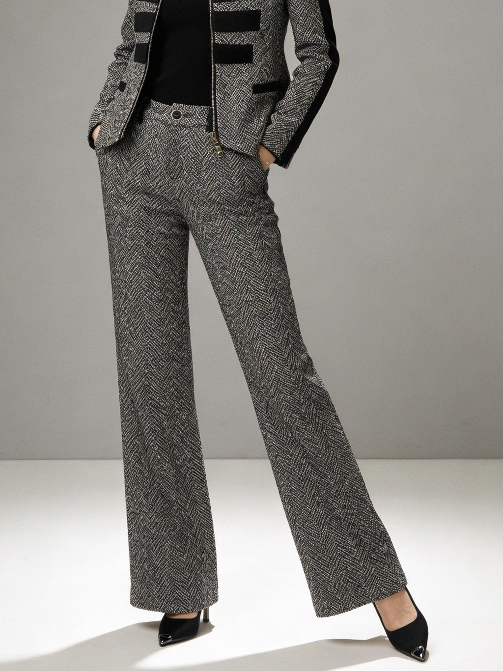 Adriana | Conjunto Tweed Elegante de Chaqueta y Pantalón