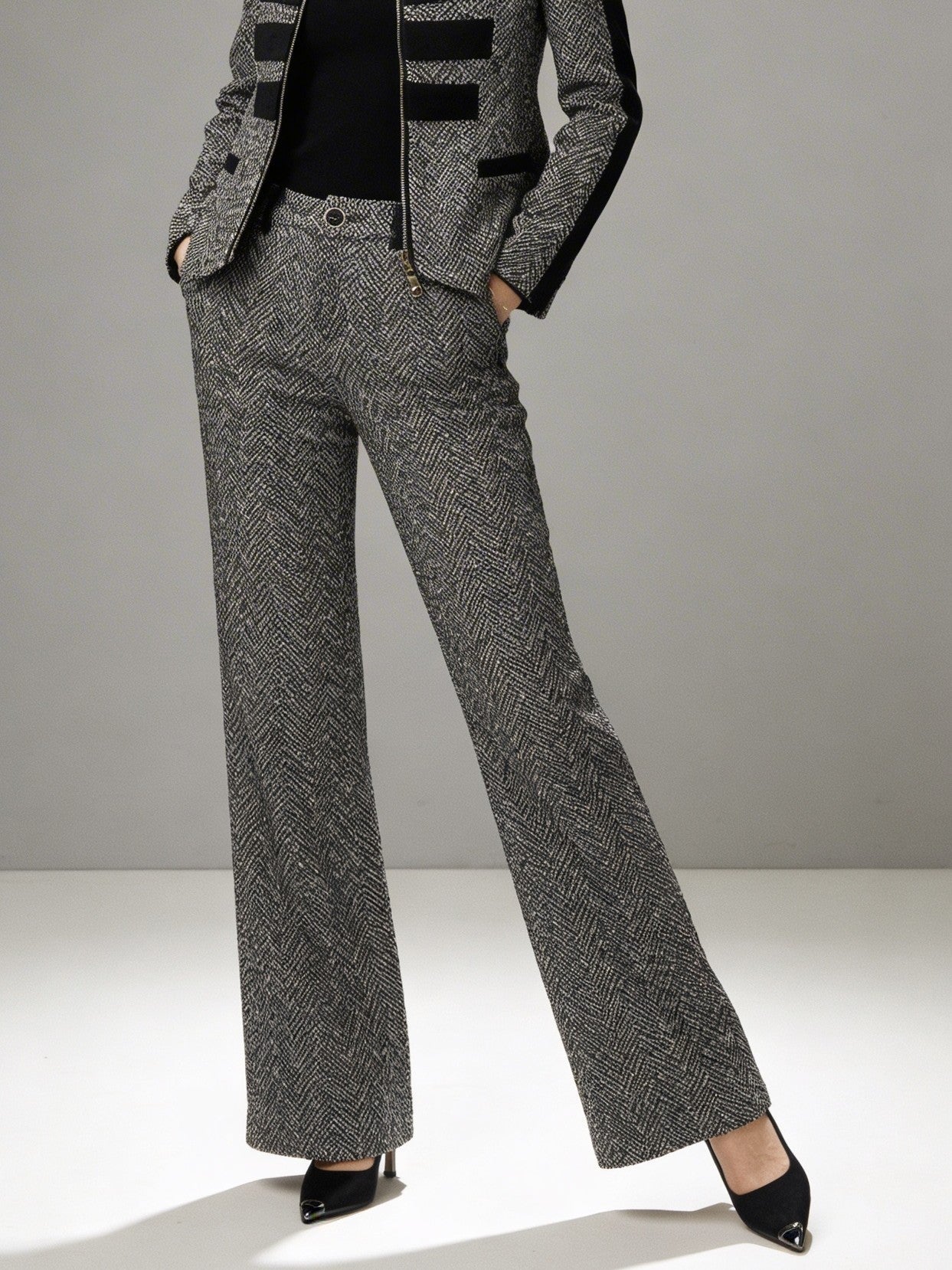 Adriana | Conjunto Tweed Elegante de Chaqueta y Pantalón