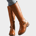 Petra | Leather Knee-High Orthopedic Boots