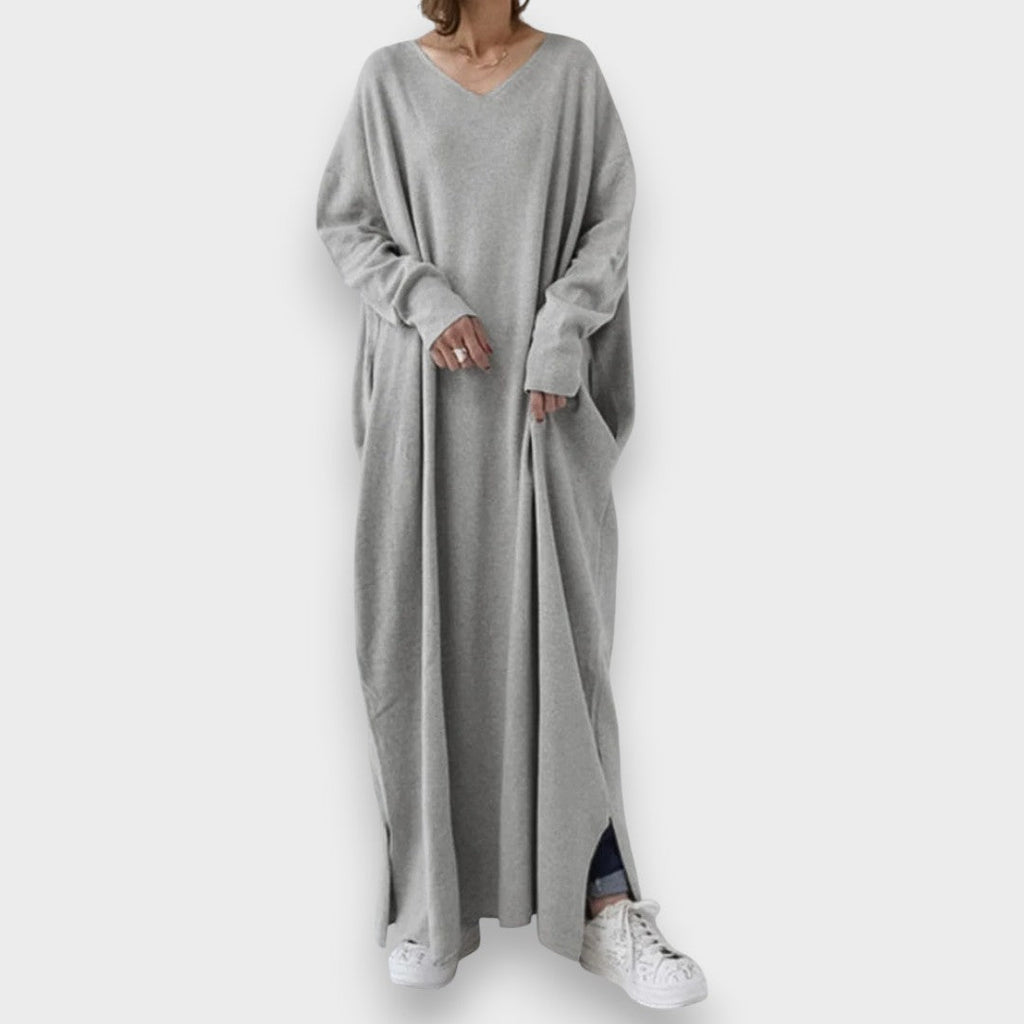 Estelle | Elegant Casual Dress with V-Neck